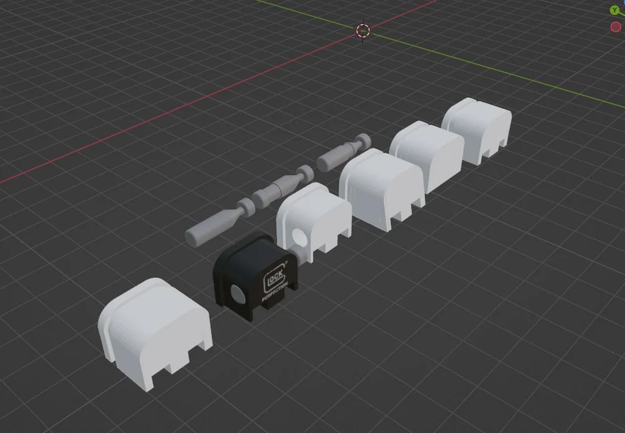 A few WIP glock switch models i'm working on