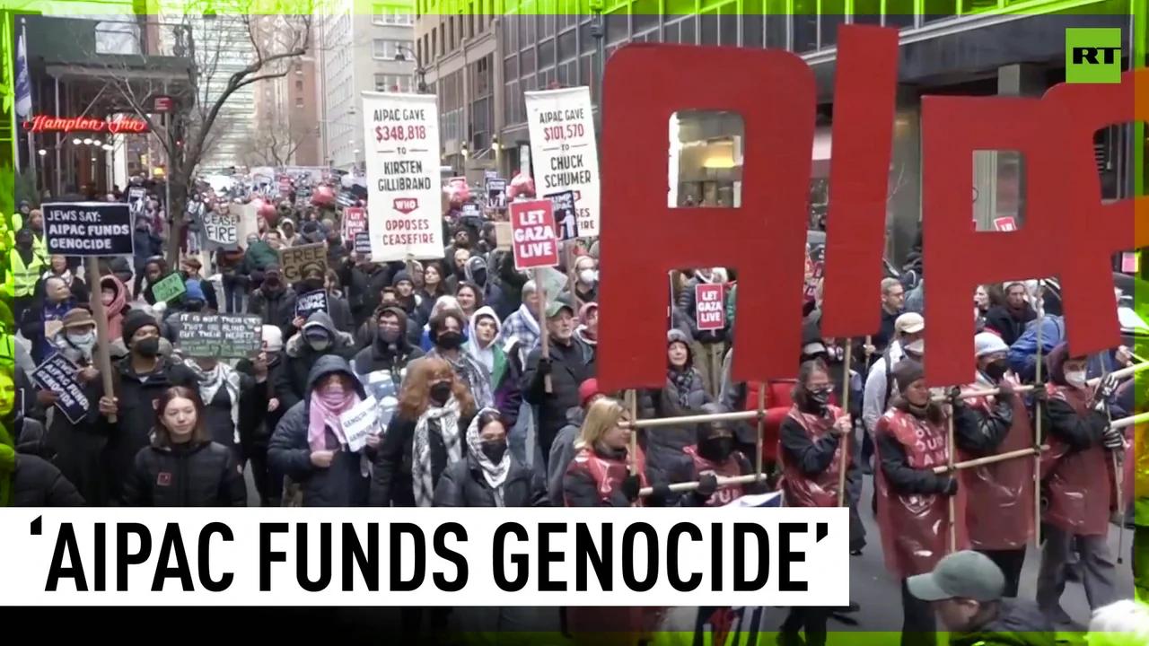 Rally for ceasefire in Gaza | Hundreds march in New York from UN to ...