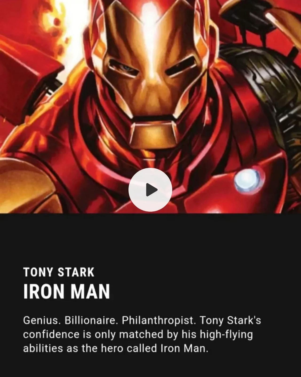 Tony Stark aka Iron Man Powers and Abilities