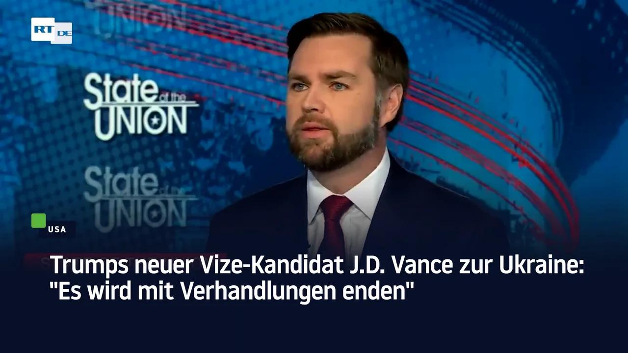 ⁣Trumps neuer Vize-Kandidat J.D. Vance zur Ukraine: 