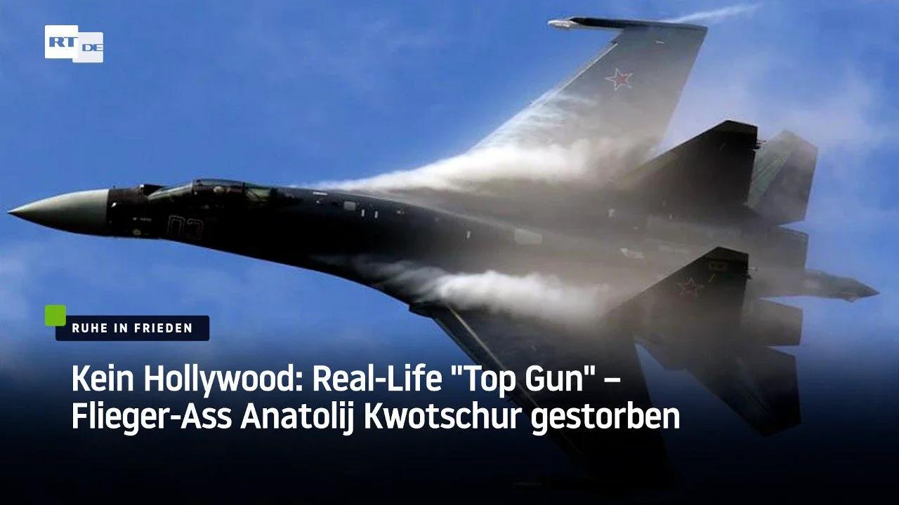 ⁣Kein Hollywood: Real-Life "Top Gun" – Flieger-Ass Anatolij Kwotschur gestorben