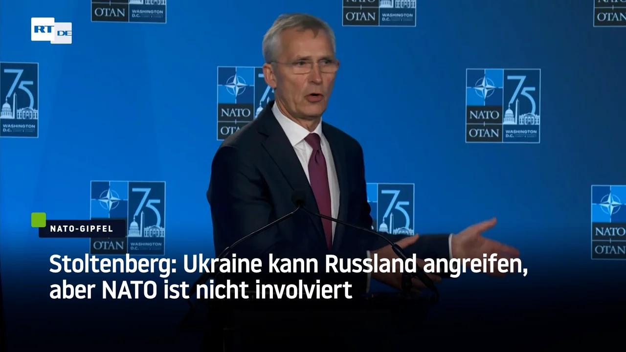 ⁣Stoltenberg: Ukraine kann Russland angreifen, aber NATO ist nicht involviert