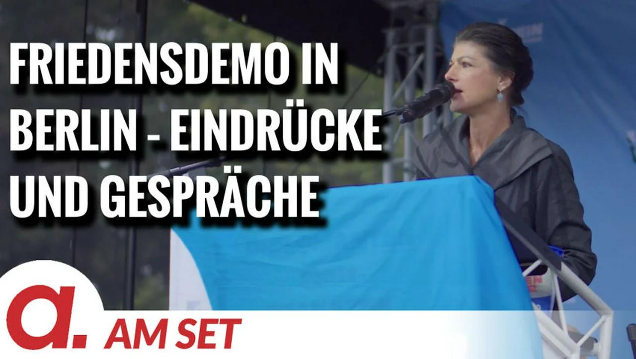 ⁣Am Set: Friedensdemonstration in Berlin – Eindrücke, Gespräche & Wagenknecht-Rede