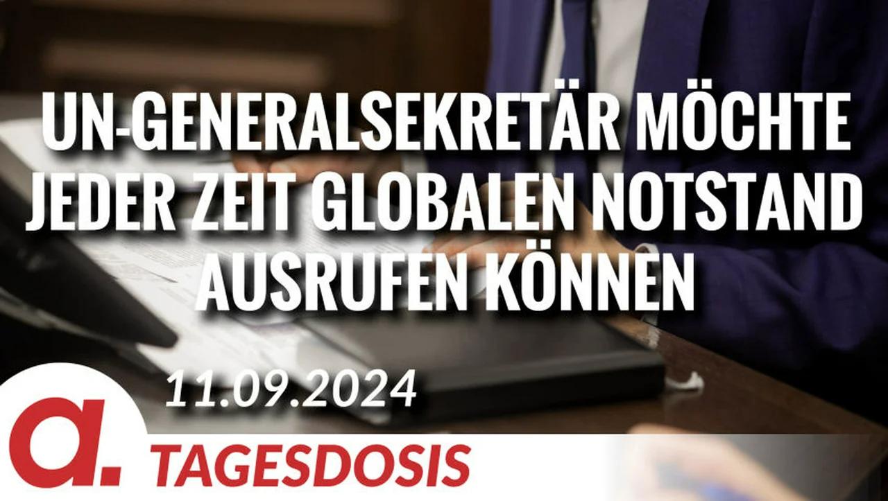 ⁣Der UN-Generalsekretär möchte jederzeit den globalen Notstand ausrufen können | Von Norbert Häring