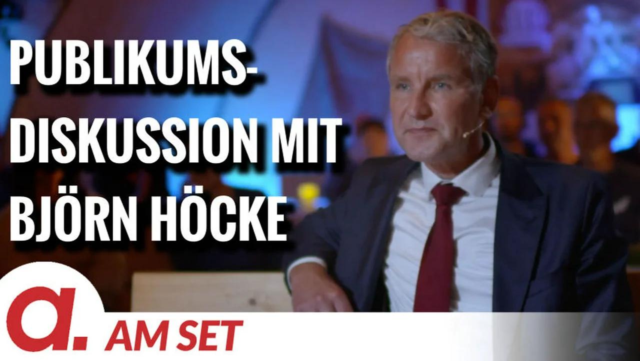 ⁣Am Set: Publikumsdiskussion mit Björn Höcke (AfD)