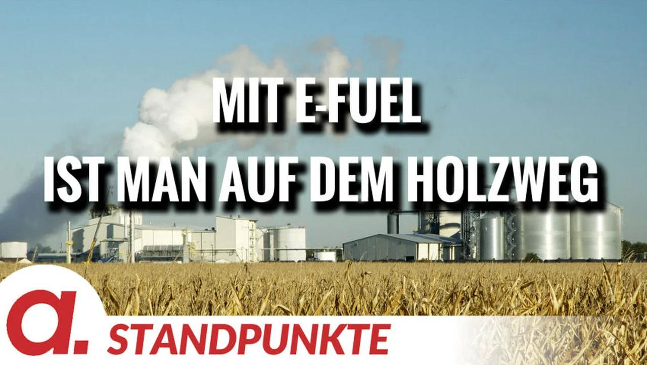 ⁣E-Fuel: Mit dem grünen Holzgeist ist man auf dem Holzweg | Von Wilfried Schuler