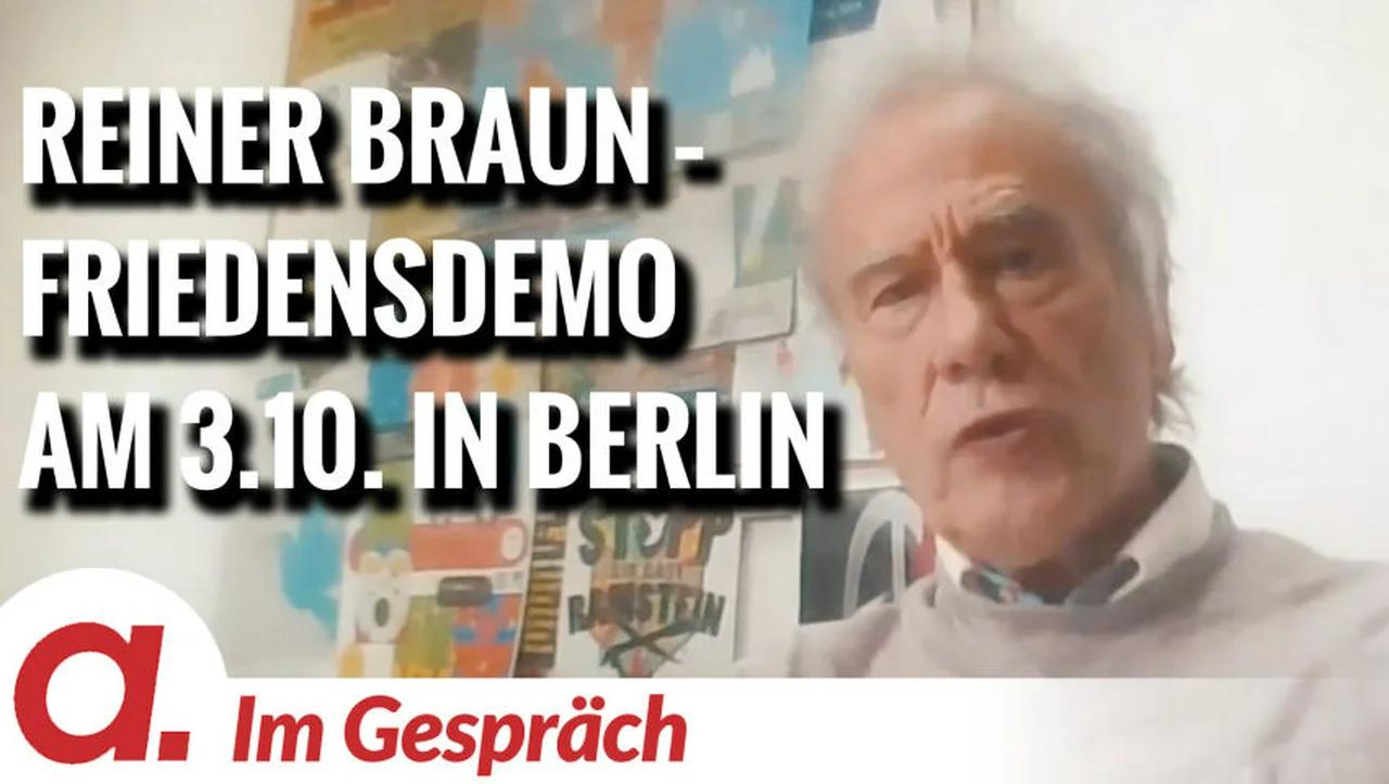 ⁣Im Gespräch: Reiner Braun (Friedensdemo am 3.10. in Berlin)