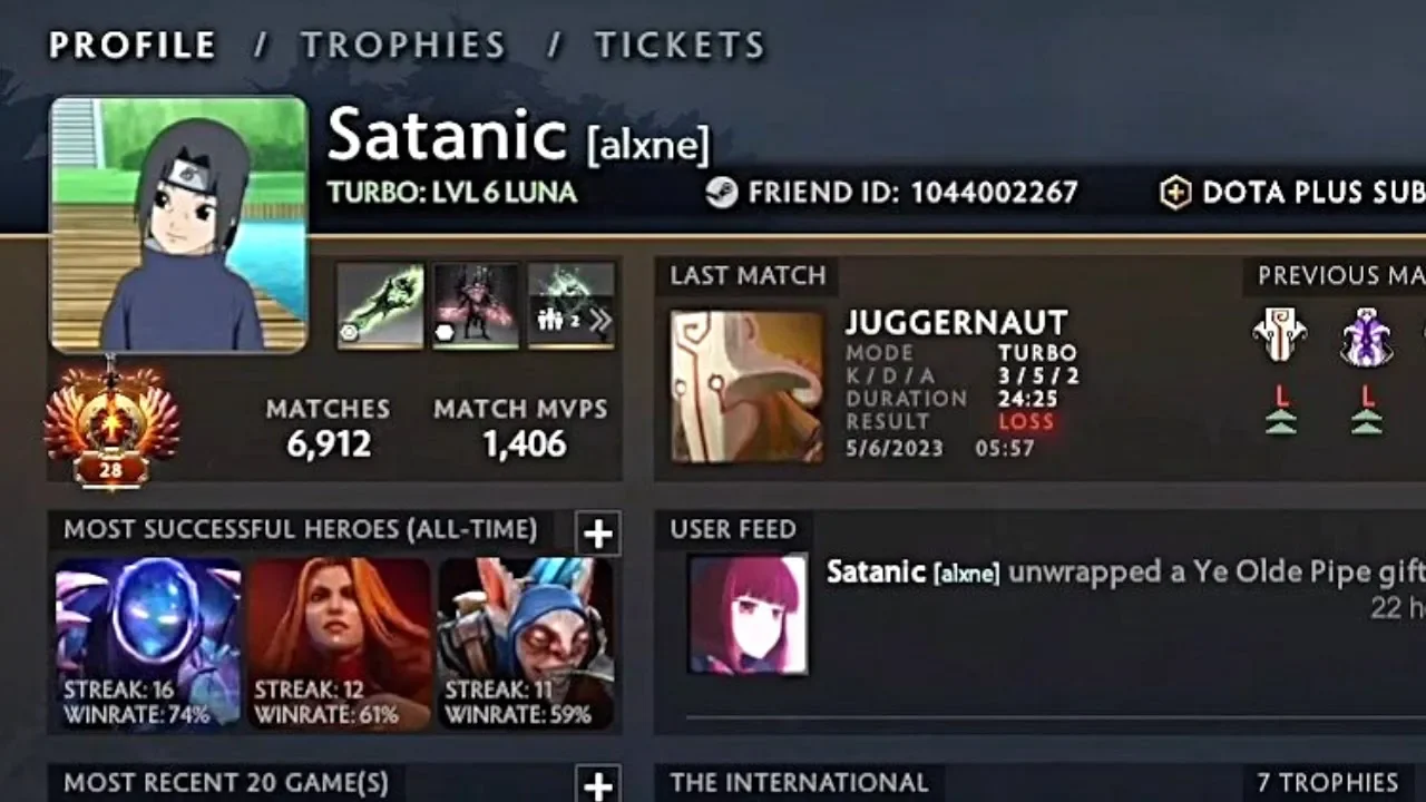 Satanic dota игрок