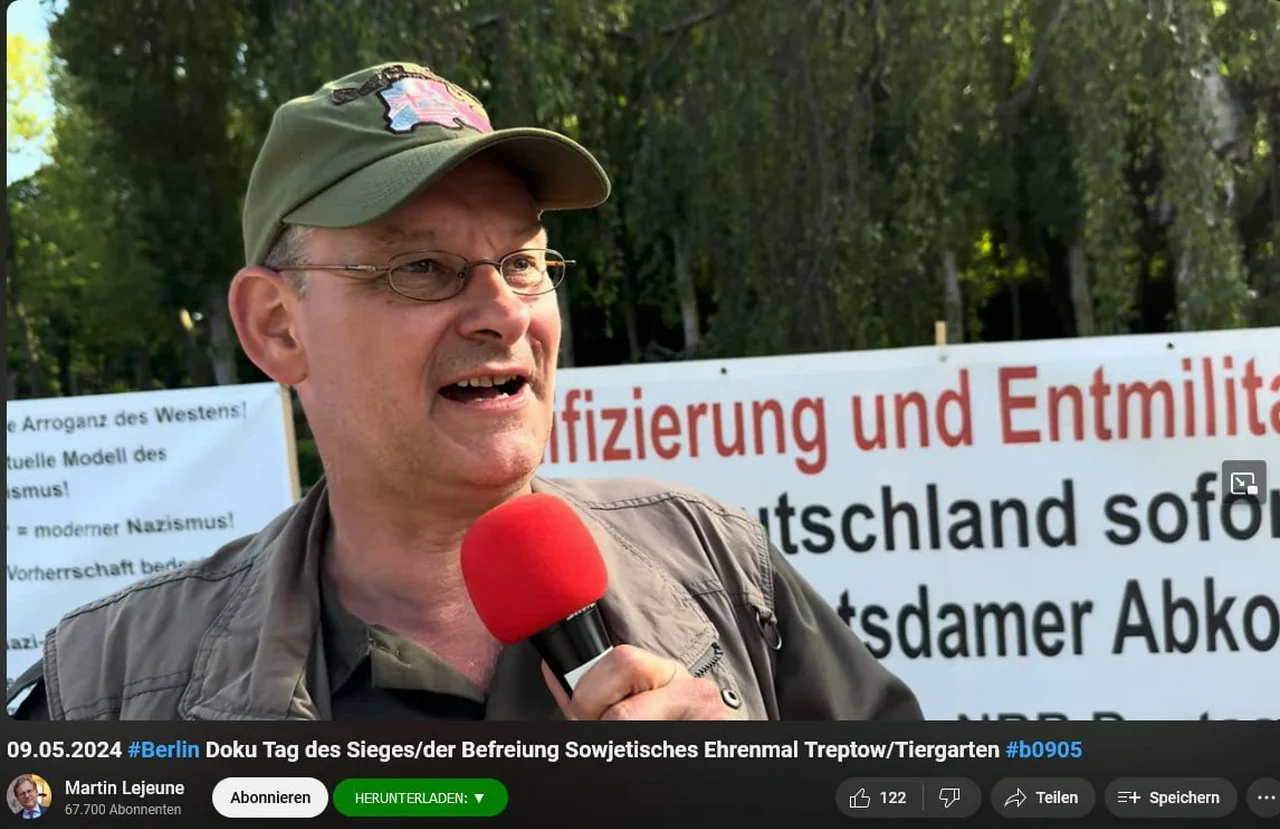 Martin Lejeune Interview mit Rüdiger Hoffmann Berlin-Treptow - Tag des Sieges 9. Mai 2024!
